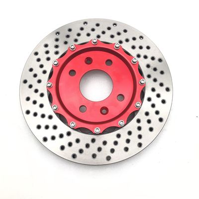 HT250 Drilled Brake Rotor J hook Disc Brake Rotor 355*32mm