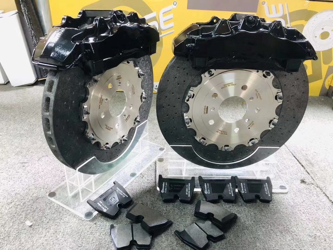 OEM Black 8 Pot Brakes Caliper 355x32mm Disc Rim 18In Wheel